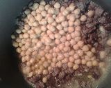 A picture of step 3 of Chickpeas and sausage stuff.