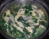 A picture of step 1 of Chinese Chive Egg Drop Miso Soup.