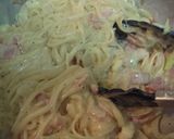 A picture of step 6 of Carbonara with Rich Cheese.