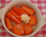 A picture of step 1 of Easy Glazed Carrots! Just 3 Minutes in the Microwave.