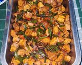 Foto langkah ke 4 dari resep Tumis tahu dan daun ulat ed.