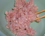 A picture of step 3 of Soboro Rice Bowl with Ground Chicken and Okara.