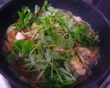 A picture of step 4 of Quick, Easy and Creamy Chicken and Egg Rice Bowl.
