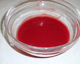 A picture of step 1 of Raspberry Bavarian Cream.