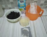 Foto langkah ke 1 dari resep Cincau Teh Susu Praktis.