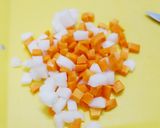 Hình bước làm 3 của món Cháo Nấm Cốt Dừa (Món Chay)