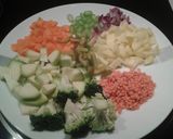 A picture of step 2 of Yummy veggie soup for babies.