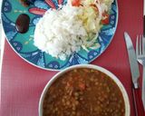 Foto del paso 5 de la receta: Lentejas rancheras (con carne y huevo)
