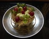 A picture of step 7 of #festivesavouries Bird's Nest Chena Pieces.