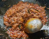 A picture of step 7 of Spicy misal pav.