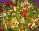 Foto langkah ke 8 dari resep Tumis buncis telur orak arik.