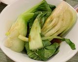 A picture of step 4 of Just in 5 mins! Boiled bok choy with oyster sauce.