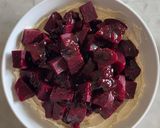 A picture of step 5 of Beetroot and dukkah salad.