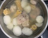 Hình bước làm 1 của món Bánh canh tôm thịt cốt dừa