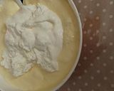 A picture of step 1 of Zuccotto with Mascarpone Cream and Dark Chocolate Chips.