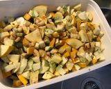 Une image de l'étape 6 de Courgettes et aubergines au soja et sésame (avec piments verts grillés).