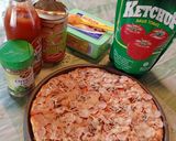 Foto langkah ke 3 dari resep Pizza topping sosis ayam dan 🍄 kancing.