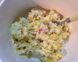A picture of step 4 of Baked Croquettes with Bacon, Corn & Cheese.