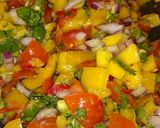 A picture of step 2 of Avocado and mango salsa!.