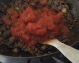 A picture of step 5 of My Chorizo and Chili Beef Bake with Homemade Chips 😊.