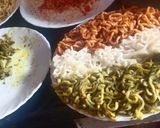 तिरंगा मैगी रेसिपी चरण 6 फोटो