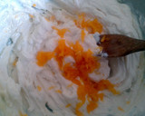 A picture of step 4 of Sig's Orange Upside-Down Cheesecake.