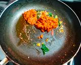 A picture of step 3 of Allam Pachadi.