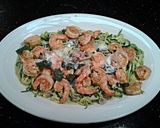 A picture of step 6 of Shrimp Scampi with Zucchini Noodles.