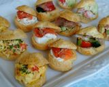 A picture of step 16 of Cute Party Hors d'Oeuvres With Petit Choux Pastry Puffs.