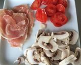 A picture of step 10 of Prosciutto and Mushroom Pizza.