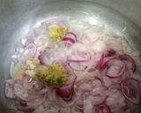 A picture of step 1 of Rainbow Sindhi biryani 🌈.