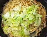 A picture of step 11 of Quick & Easy Spring Cabbage and Sakura Shrimp Pasta.