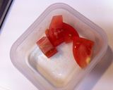 A picture of step 1 of Microwaved Scrambled Eggs with Tomato.