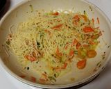 A picture of step 5 of Garlic Parmesean Summertime Pasta.