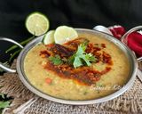 A picture of step 4 of Moong Dal Tadka (Split Green Gram Lentil Curry).