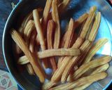 Foto langkah ke 7 dari resep Churros Churos Dunot Spanyol Anti Gagal dengan Saus Coklat.