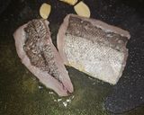 A picture of step 1 of Fideuá with Hake and Prawns.