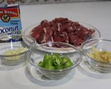 A picture of step 1 of Flavor of the Philippines! Pork Cooked in Coconut Milk.