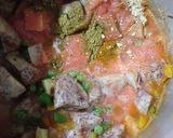 A picture of step 3 of Stewed arrowroot and veggies.