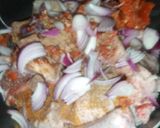 A picture of step 1 of Chicken Pepper Soup.