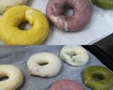 A picture of step 13 of Pink Marbled Bagels Made with Red Sweet Potatoes.