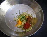 A picture of step 2 of Rajasthani Kurma paratha.