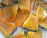 A picture of step 1 of For Breakfast and Sweets Easy Kabocha Cake with Pancake Mix.
