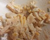 A picture of step 3 of Chicken Flautas.
