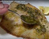 A picture of step 8 of Skate wing with a brown butter and caper sauce.
