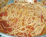 A picture of step 2 of Mushroom Spaghetti.