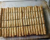 A picture of step 11 of Baklawa (goolash).