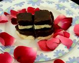 A picture of step 4 of Halwai style TWO LAYER CHOCOLATE BURFI.