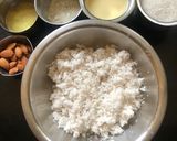 A picture of step 1 of Coconut Barfi.