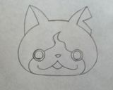 A picture of step 1 of "Yokai-Watch" Character Bento.